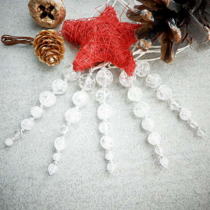 Crystal Icicle Christmas Tree Ornaments