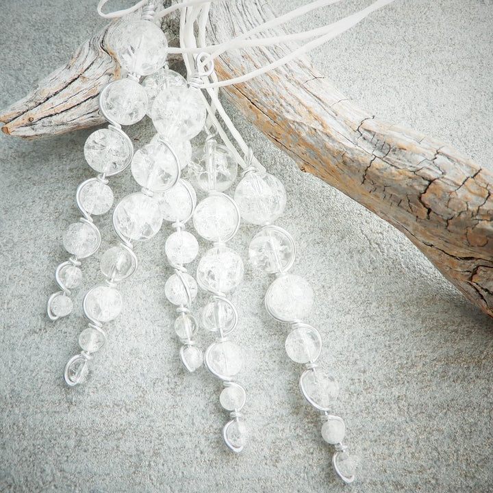 Crystal Icicle Christmas Tree Ornaments