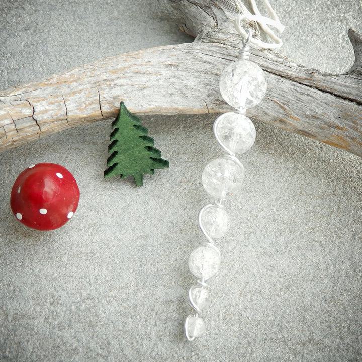 Crystal Icicle Christmas Tree Ornaments