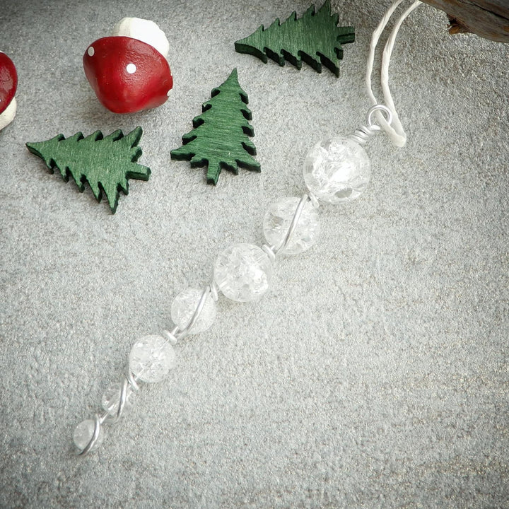 Crystal Icicle Christmas Tree Ornaments