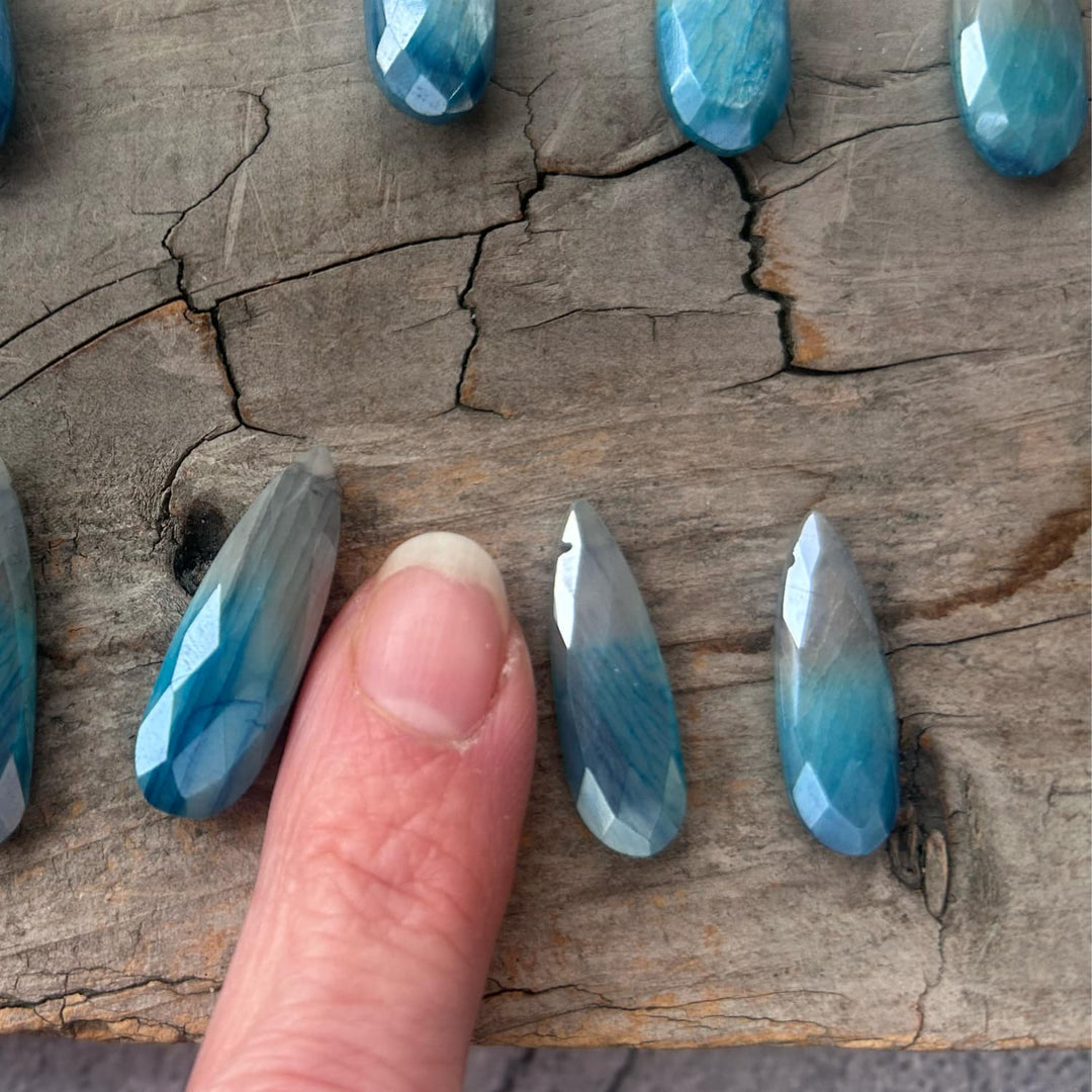 SILVER BLUE MOONSTONE NECKLACE