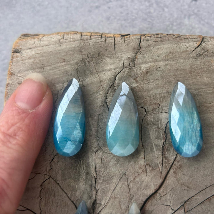 SILVER BLUE MOONSTONE NECKLACE