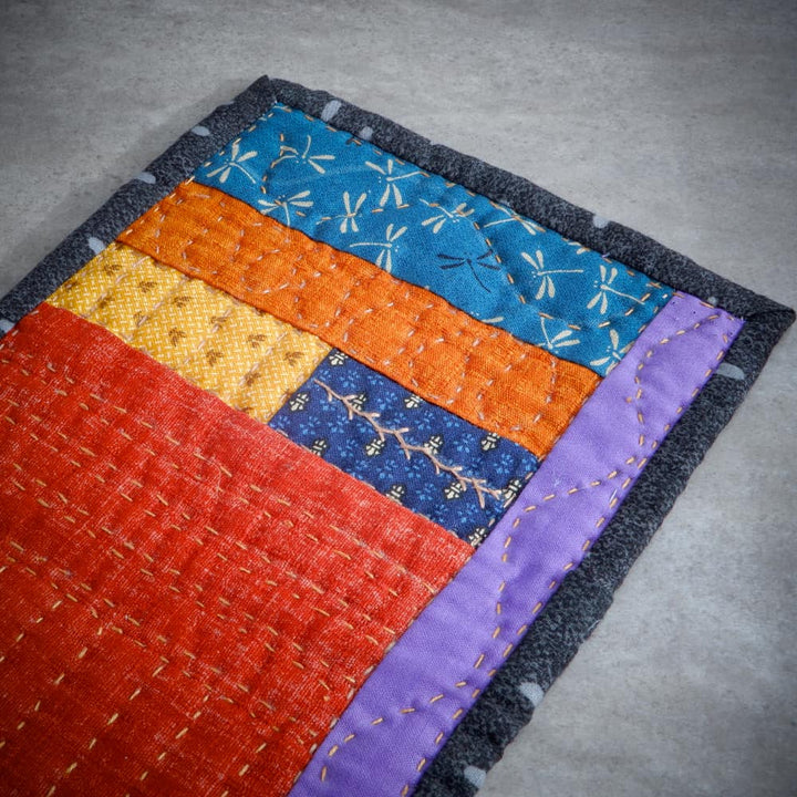 Bright Color Japanese Style Hand Stitched Mug Mat
