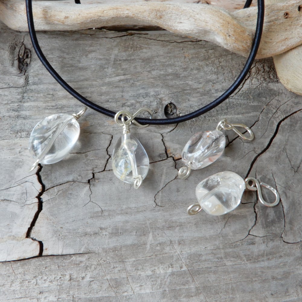 hematite crystal quartz stones