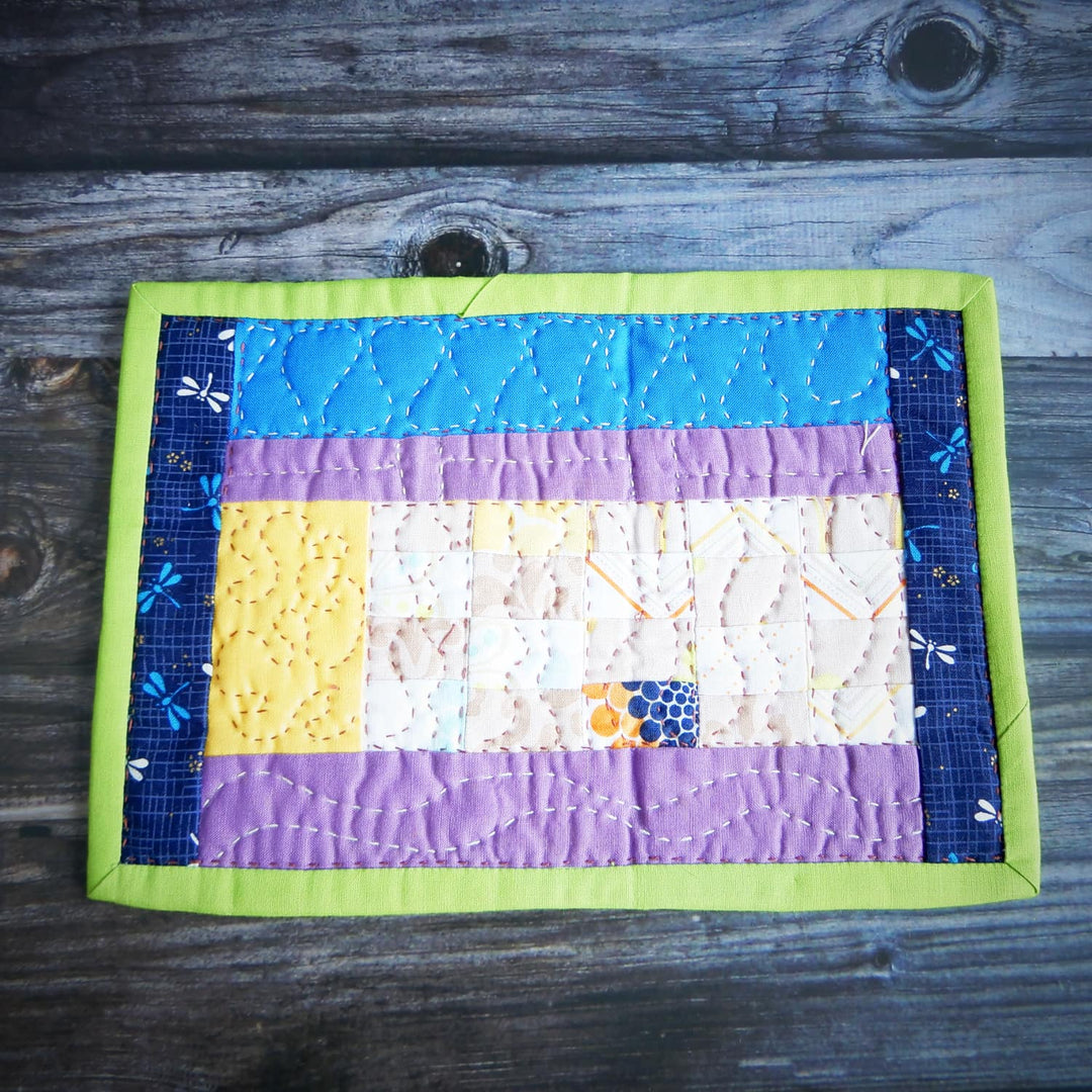 COLORFUL MODERN HANDMADE MUG RUG