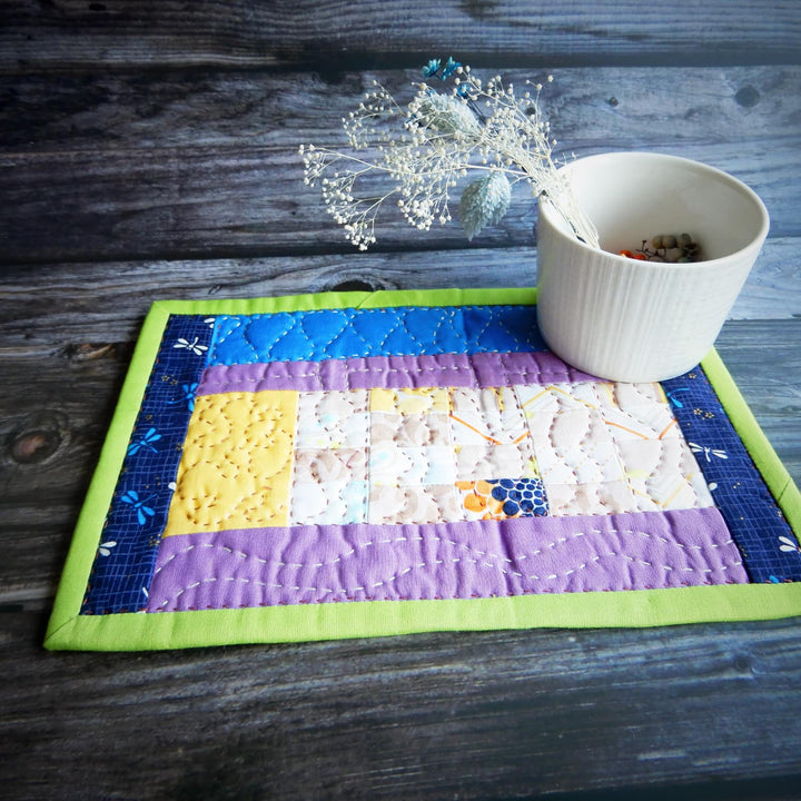 COLORFUL MODERN HANDMADE MUG RUG