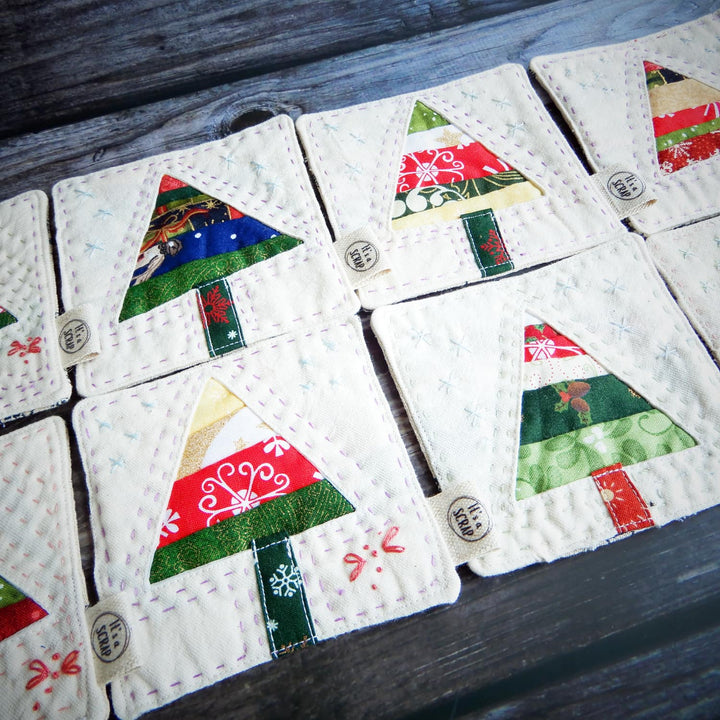 CHRISTMAS TREE COASTERS