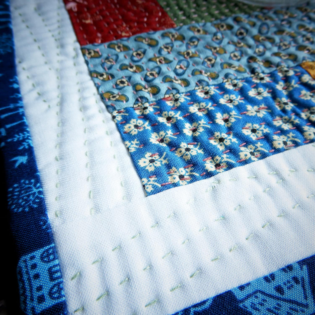 COLORFUL BLOCKS HANDSEWN MUG RUG