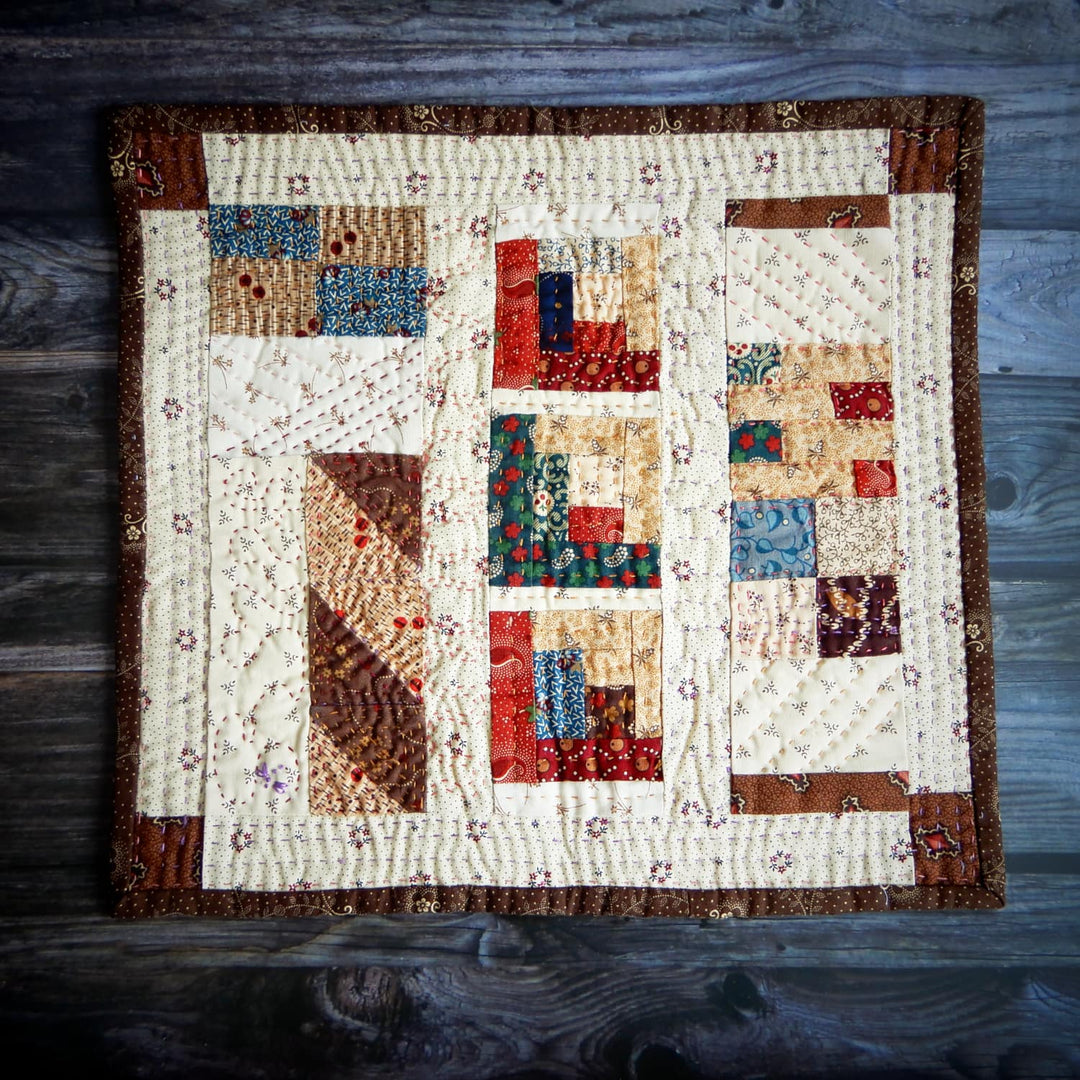 CIVIL WAR REPRODUCTION PRINT SCRAPPY TABLE TOPPER