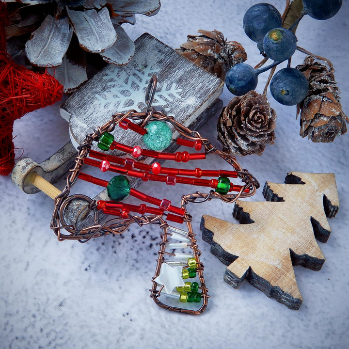 HANDMADE MUSHROOM CHRISTMAS ORNAMENT