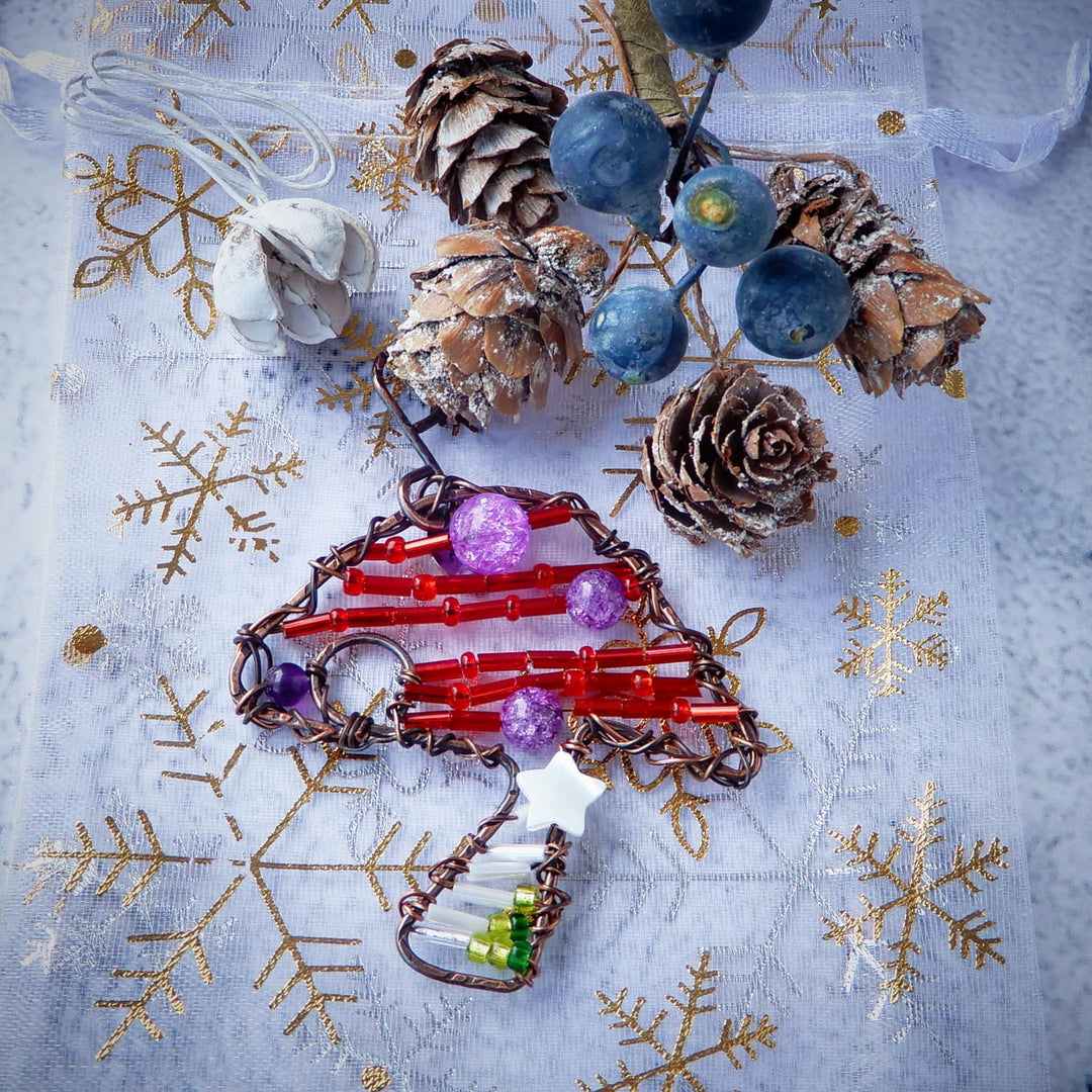 HANDMADE MUSHROOM CHRISTMAS ORNAMENT