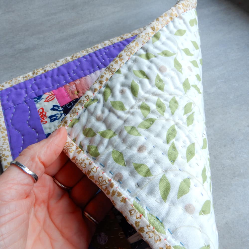Hand Made Cotton Mini Quilt for Table and Gifts