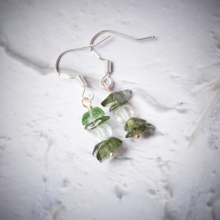 METEORITE DANGLE EARRINGS