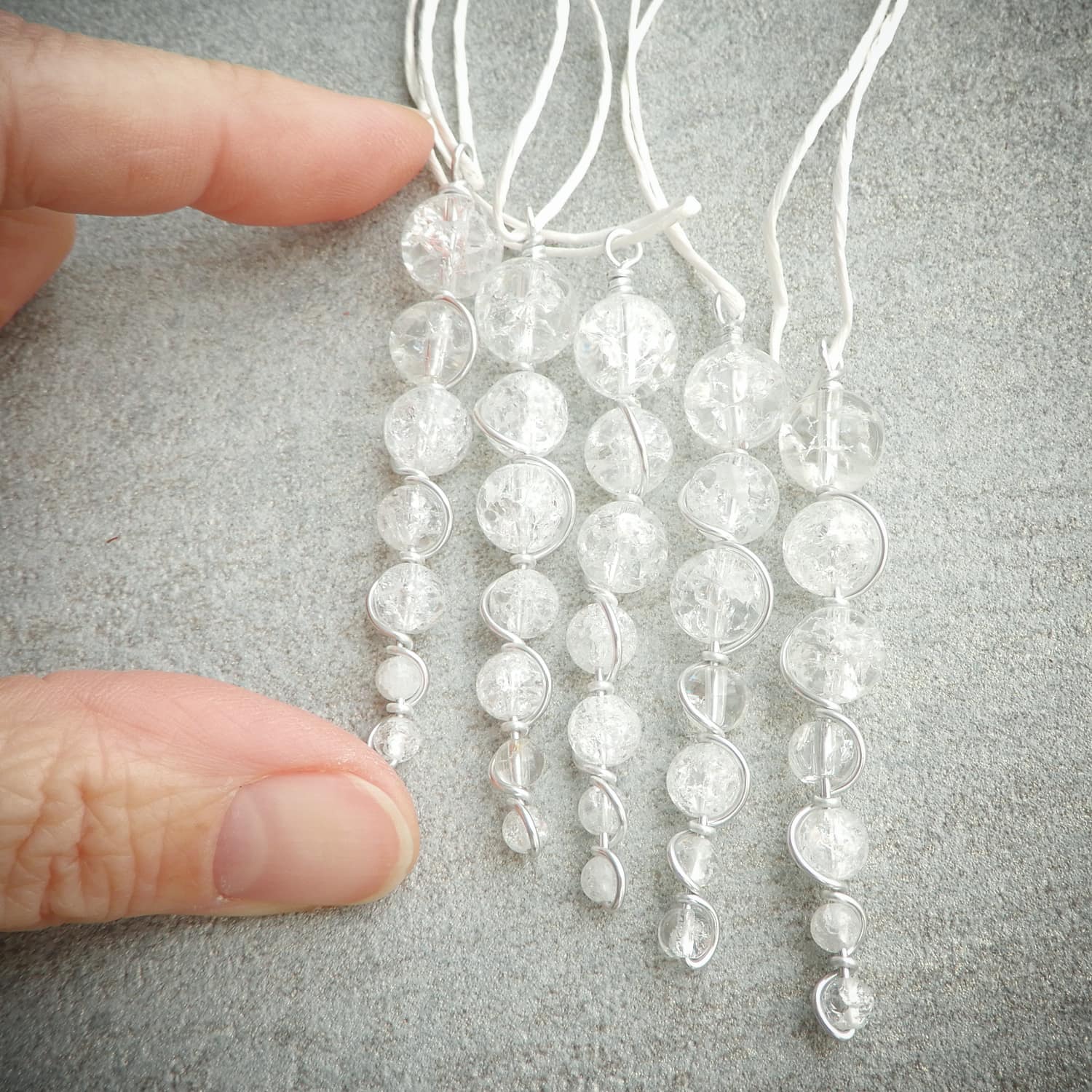 クリスタル 氷柱 クリスマスツリー オーナメント / Off on a Whim