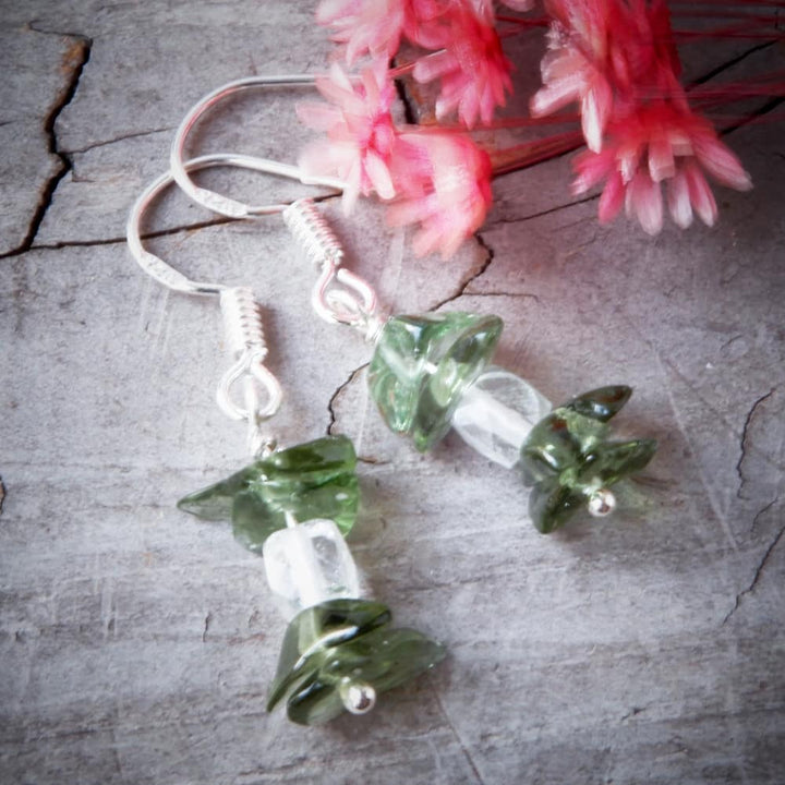 METEORITE DANGLE EARRINGS