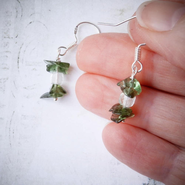 METEORITE DANGLE EARRINGS