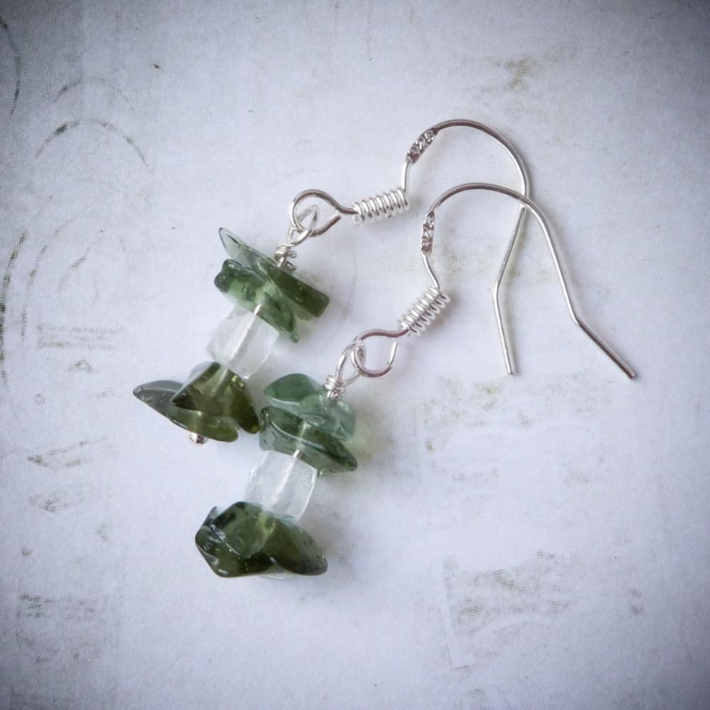 METEORITE DANGLE EARRINGS