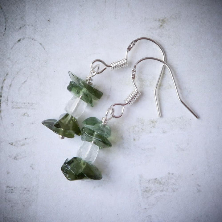 METEORITE DANGLE EARRINGS