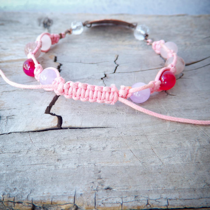 PINK SHAMBALLAH BRACELET