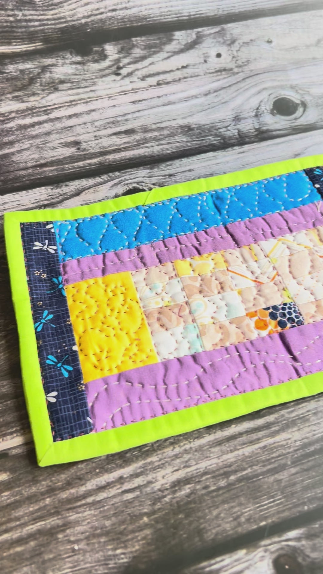 COLORFUL MODERN HANDMADE MUG RUG