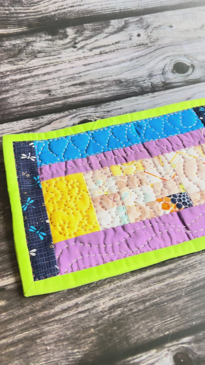 COLORFUL MODERN HANDMADE MUG RUG