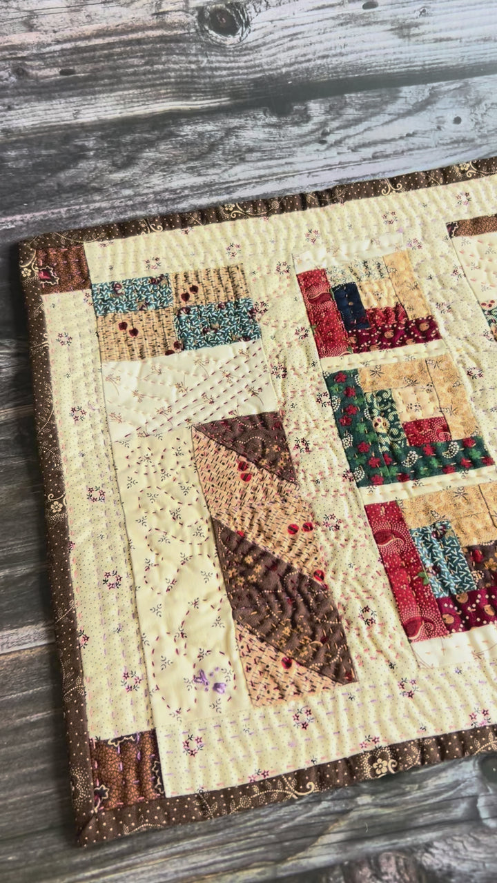 CIVIL WAR REPRODUCTION PRINT SCRAPPY TABLE TOPPER