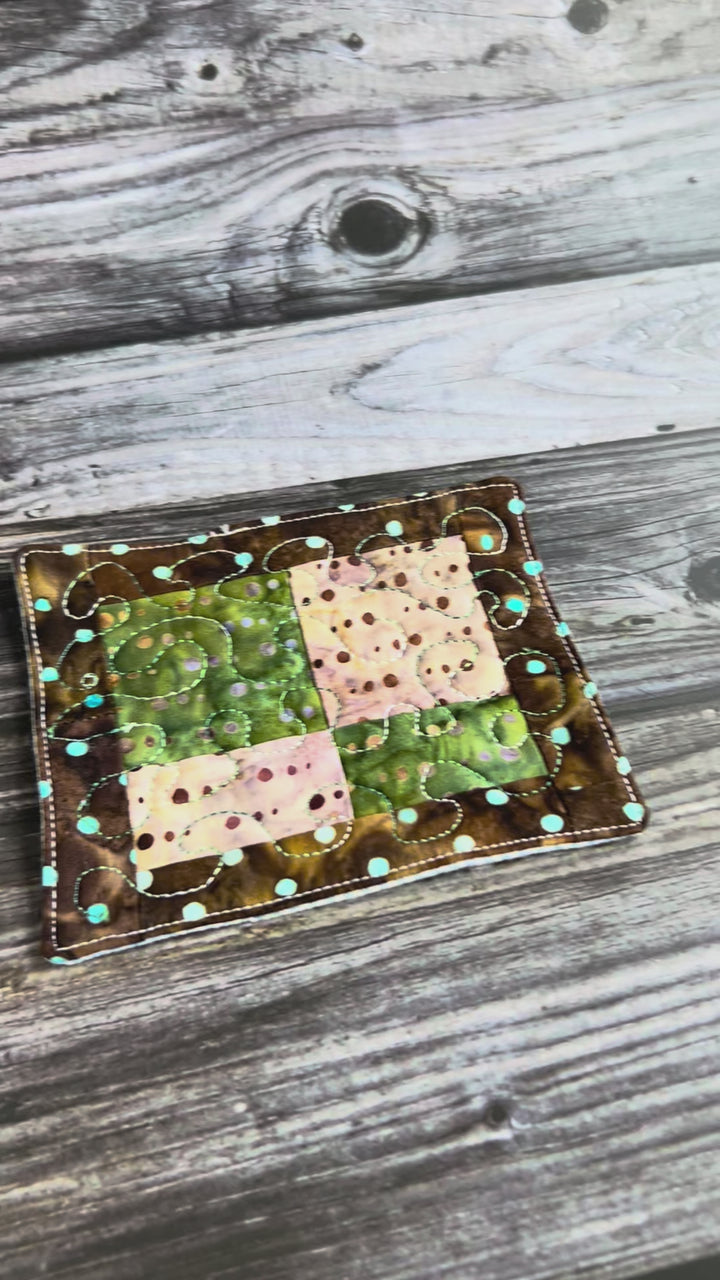WATER SPLASH Mini Mug Rug