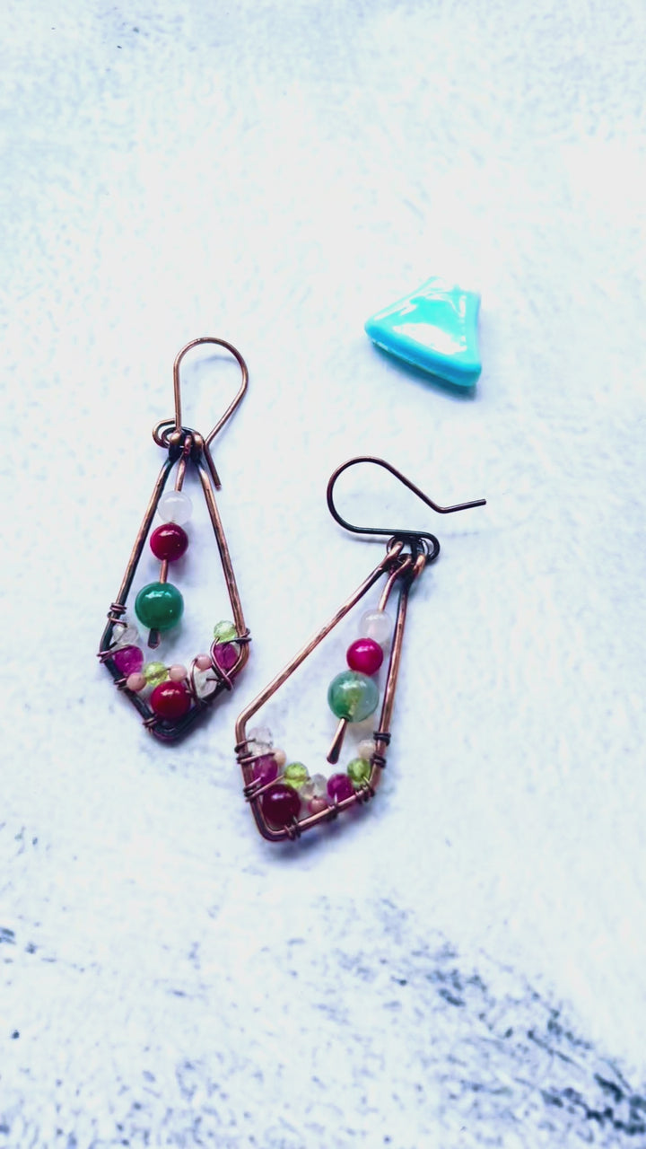 SAKURA CHERRY BLOSSOM DANGLE EARRINGS