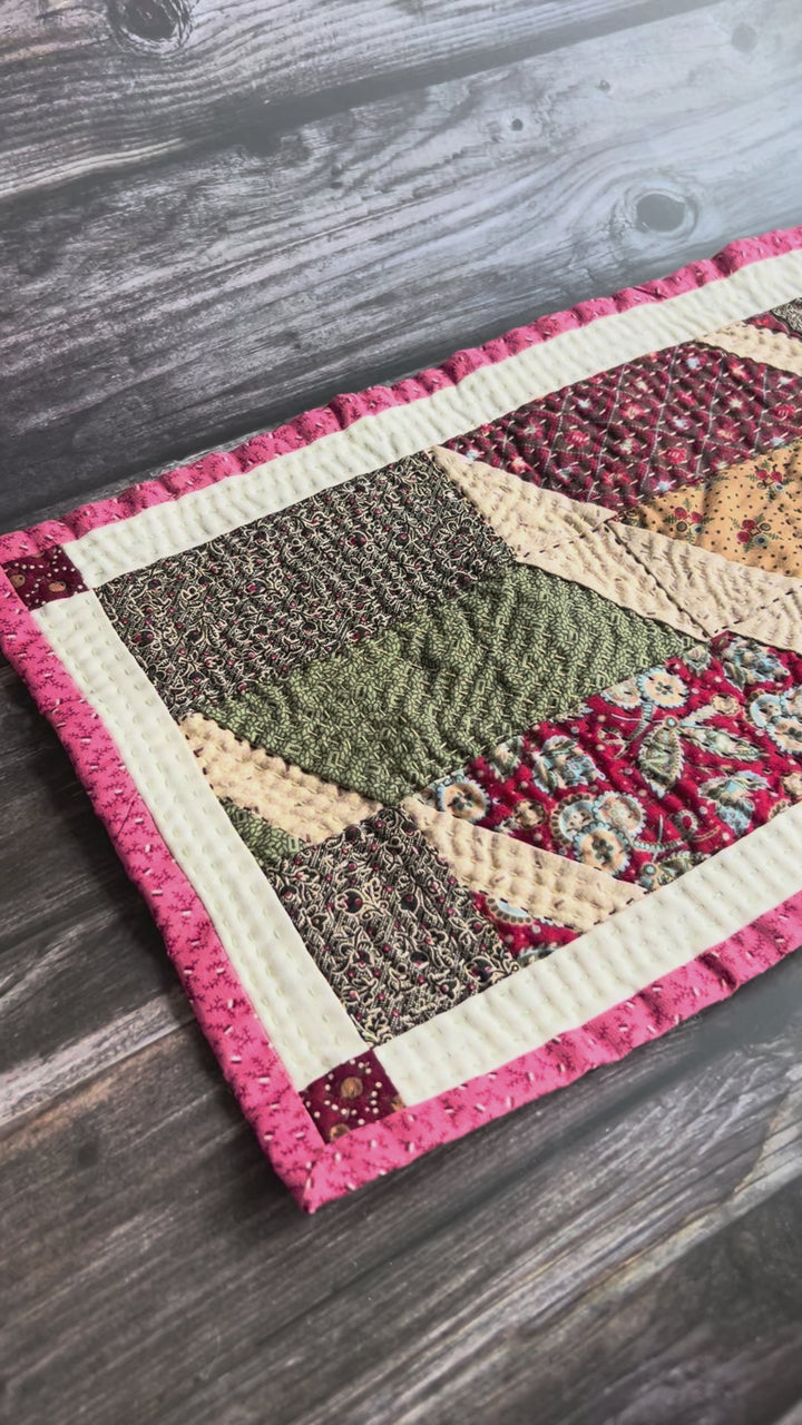 RUSTIC HANDMADE TABLE TOPPER