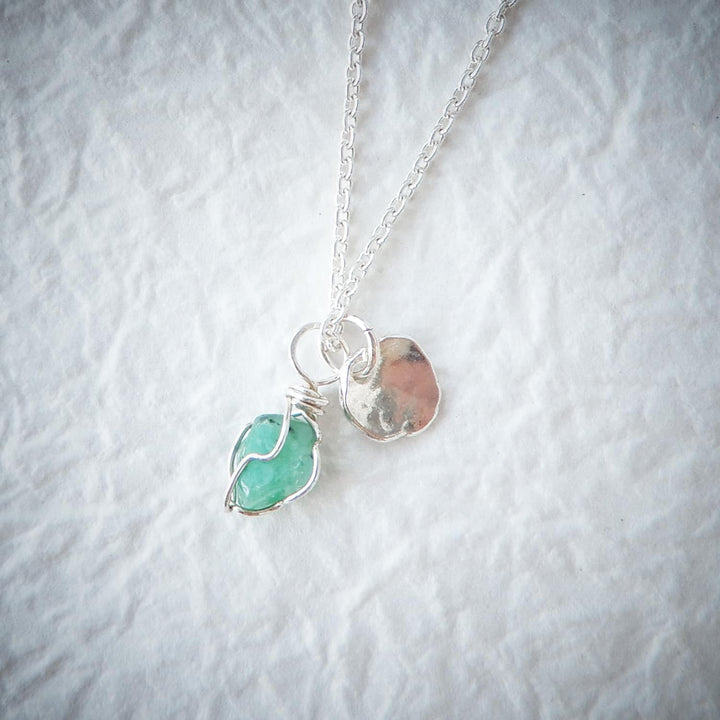 RAW EMERALD NECKLACE