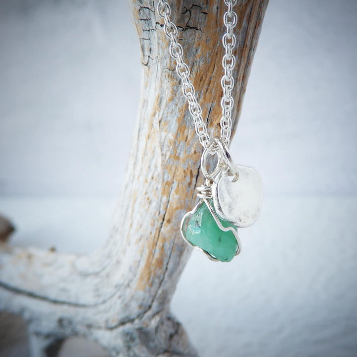 RAW EMERALD NECKLACE