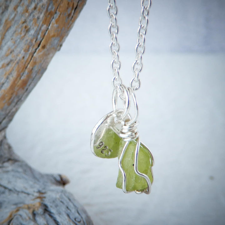 RAW PERIDOT NECKLACE