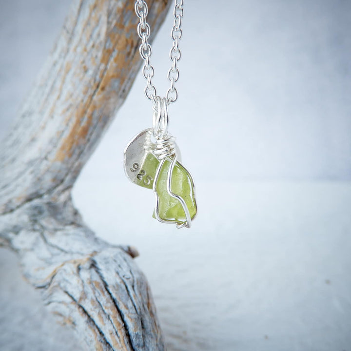 RAW PERIDOT NECKLACE