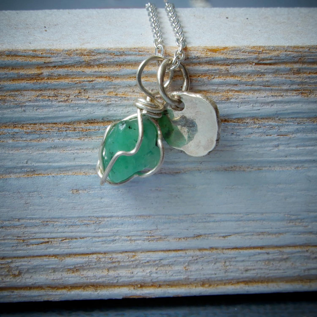 RAW EMERALD NECKLACE