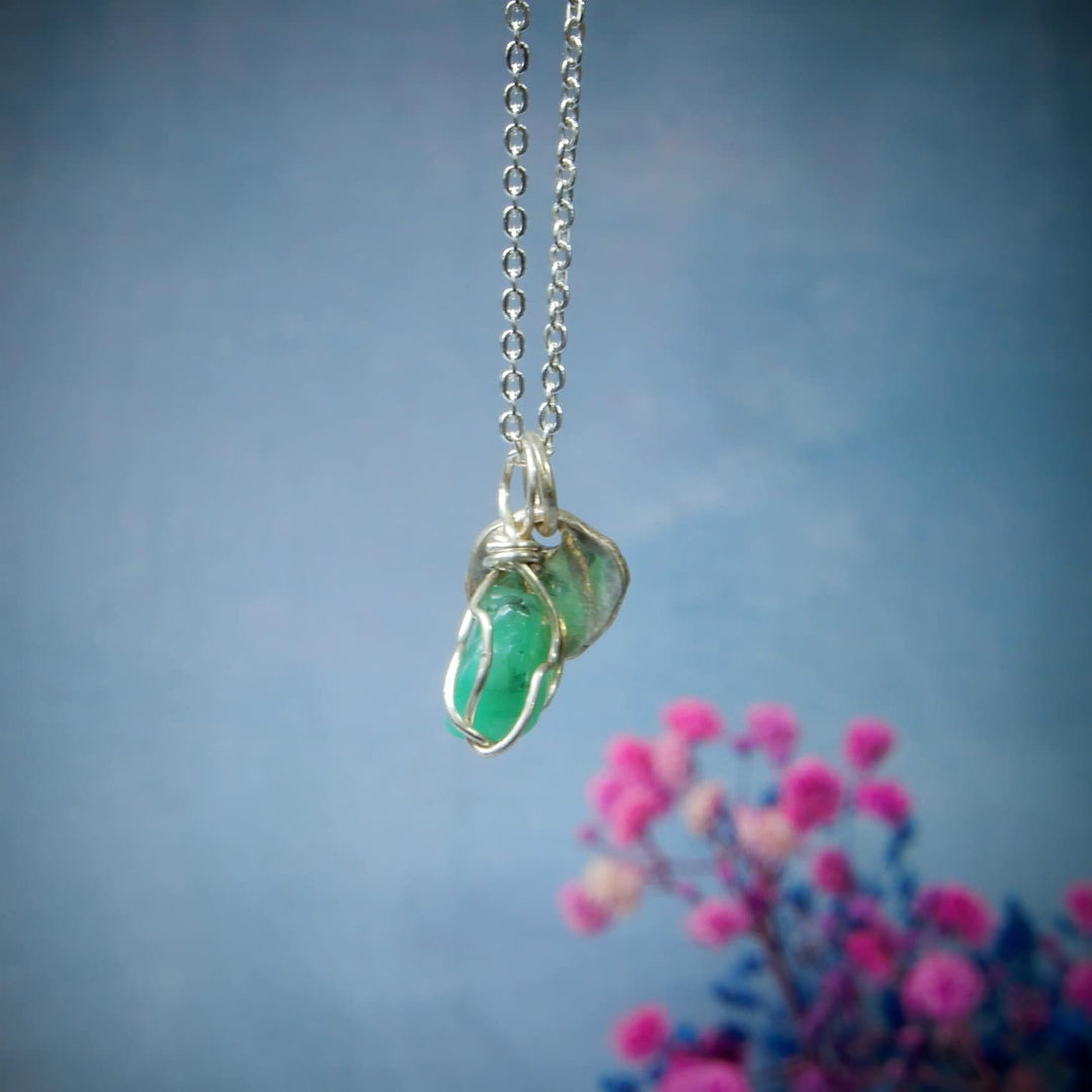 RAW EMERALD NECKLACE