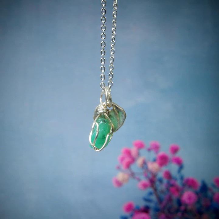 RAW EMERALD NECKLACE