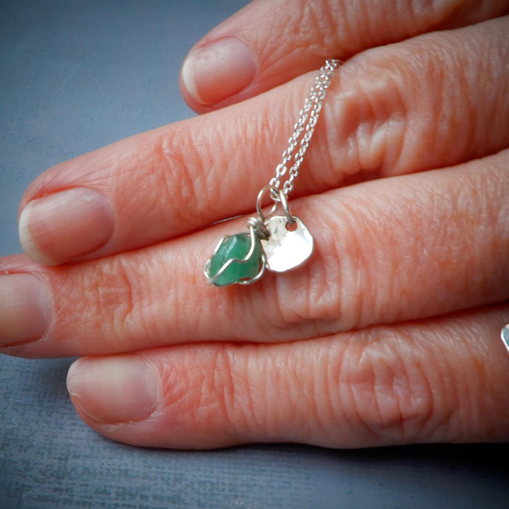 RAW EMERALD NECKLACE