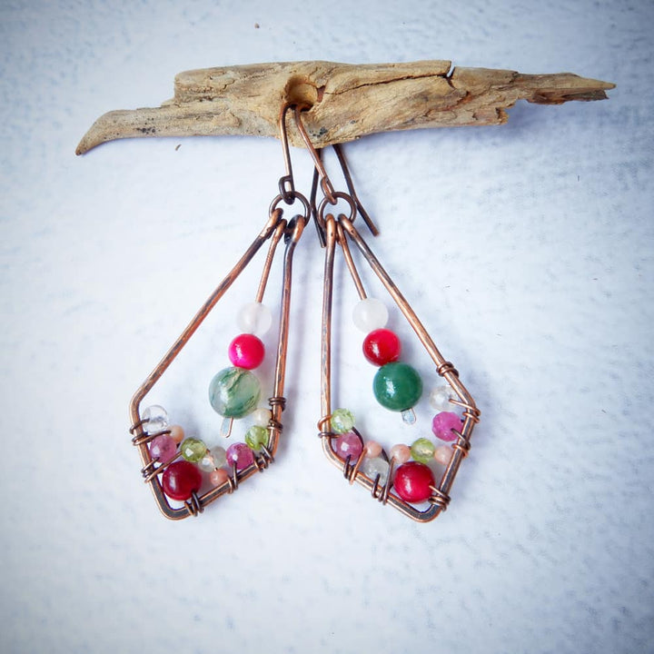 SAKURA CHERRY BLOSSOM DANGLE EARRINGS