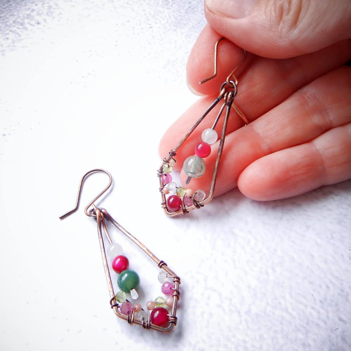 SAKURA CHERRY BLOSSOM DANGLE EARRINGS