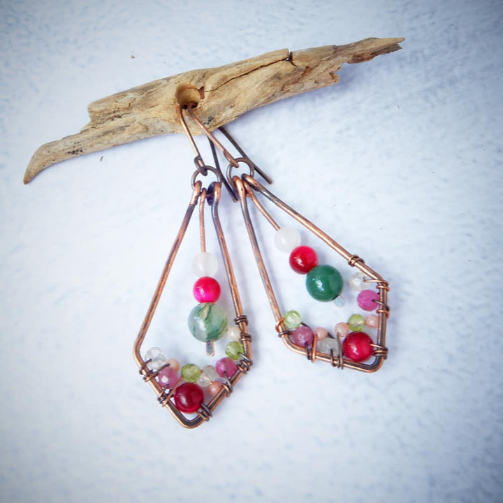 SAKURA CHERRY BLOSSOM DANGLE EARRINGS