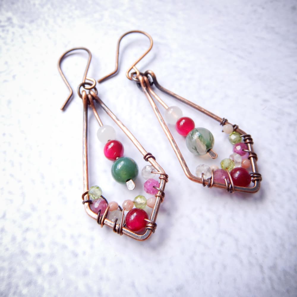 SAKURA CHERRY BLOSSOM DANGLE EARRINGS