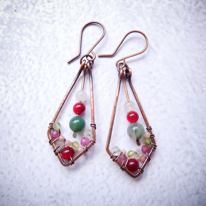 SAKURA CHERRY BLOSSOM DANGLE EARRINGS