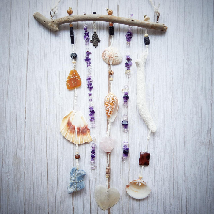 SEA SAND and SALTWATER Purple Wall Decor