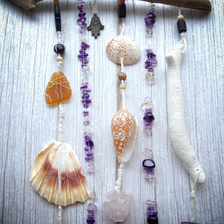 SEA SAND and SALTWATER Purple Wall Decor