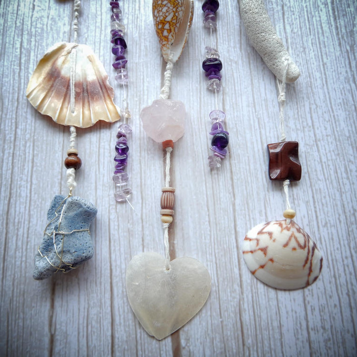 SEA SAND and SALTWATER Purple Wall Decor