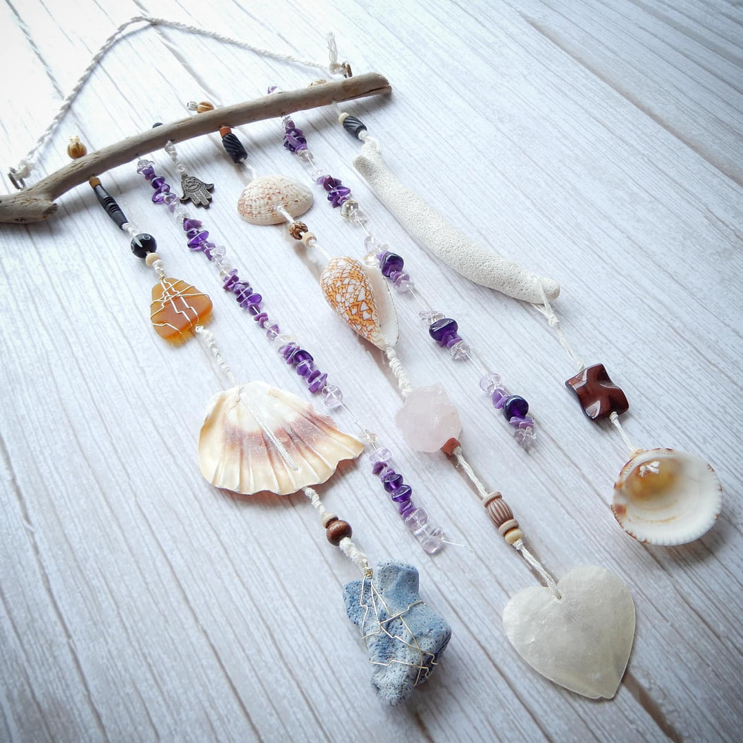 SEA SAND and SALTWATER Purple Wall Decor