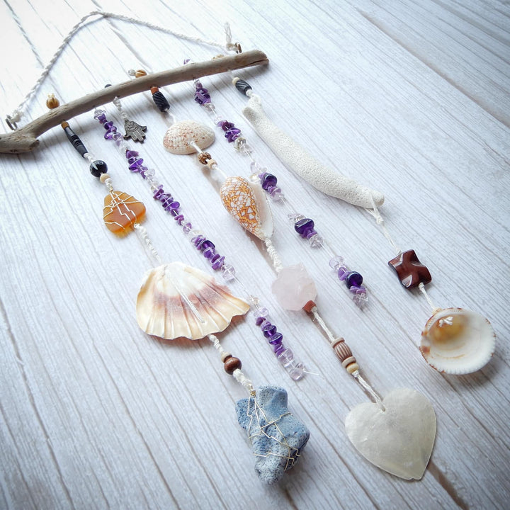 SEA SAND and SALTWATER Purple Wall Decor