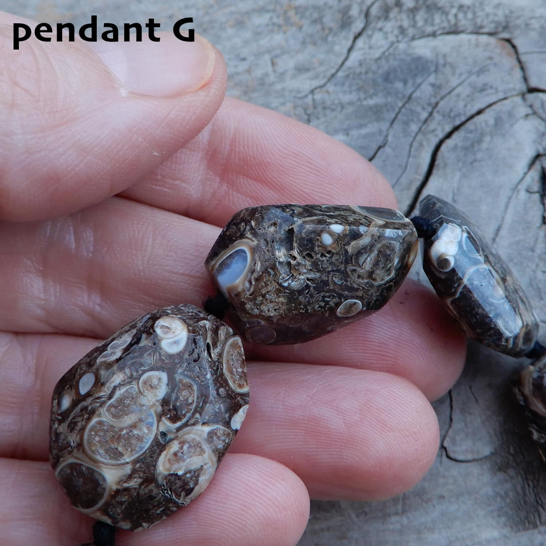 TURITELLA FOSSIL PENDANT