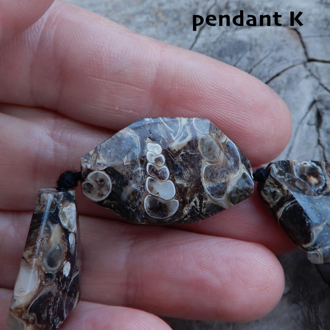 TURITELLA FOSSIL PENDANT