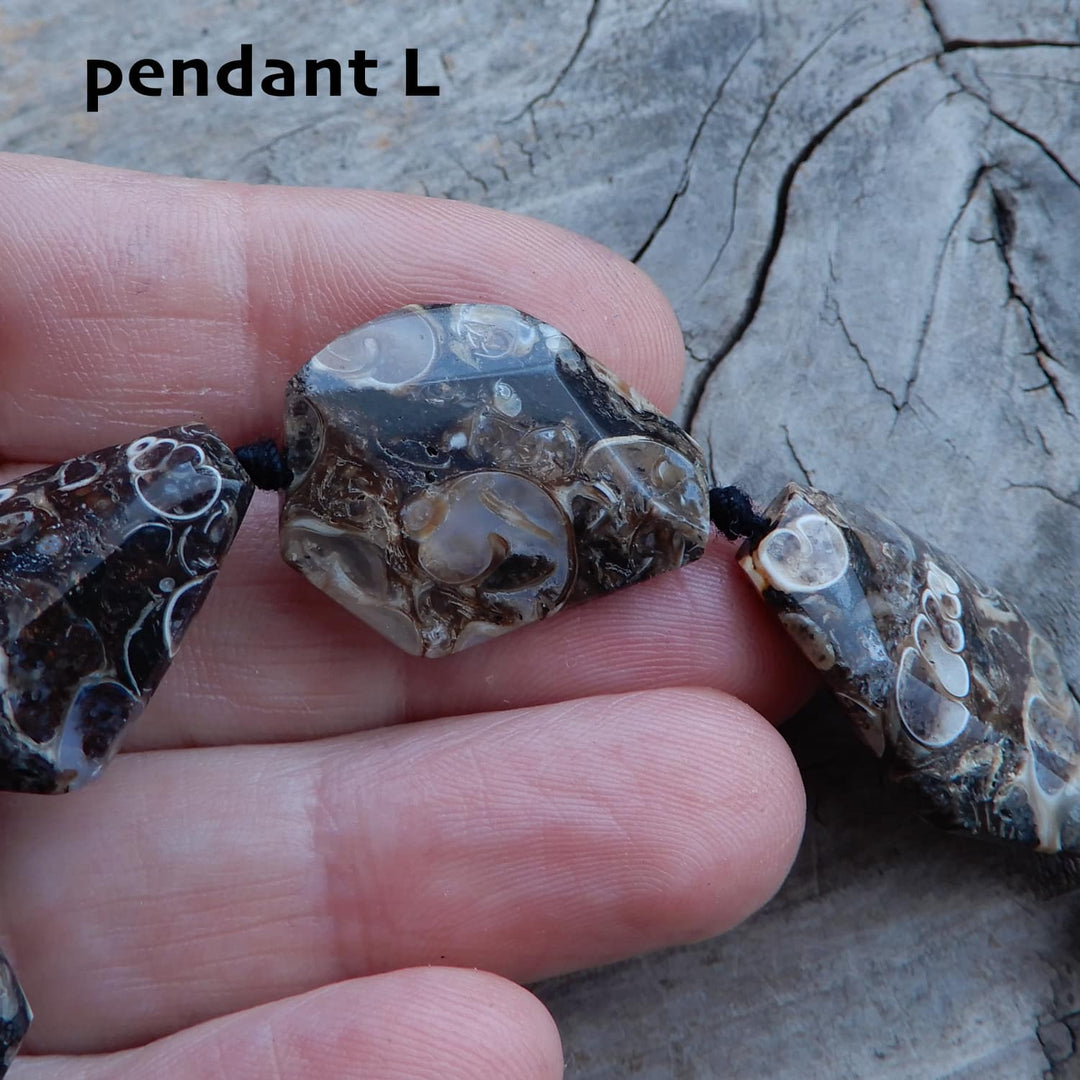 TURITELLA FOSSIL PENDANT